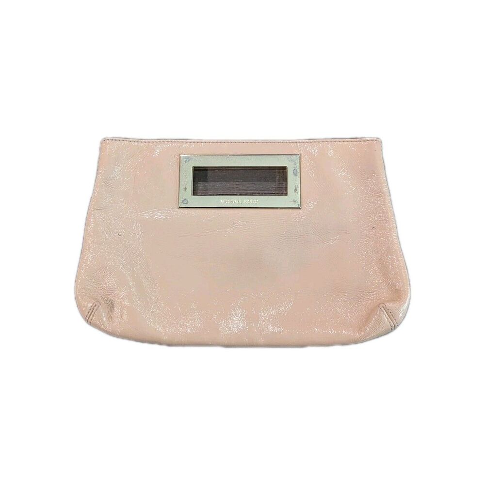 Lovely‎ Michael Kors Berkley Tan Leather  Clutch Bag , Grab Bag Handbag READ